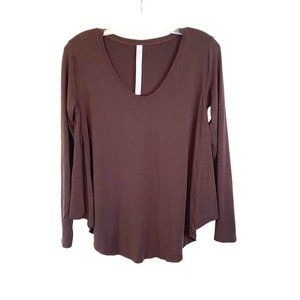 lululemon athletica Brown Long Sleeve Top